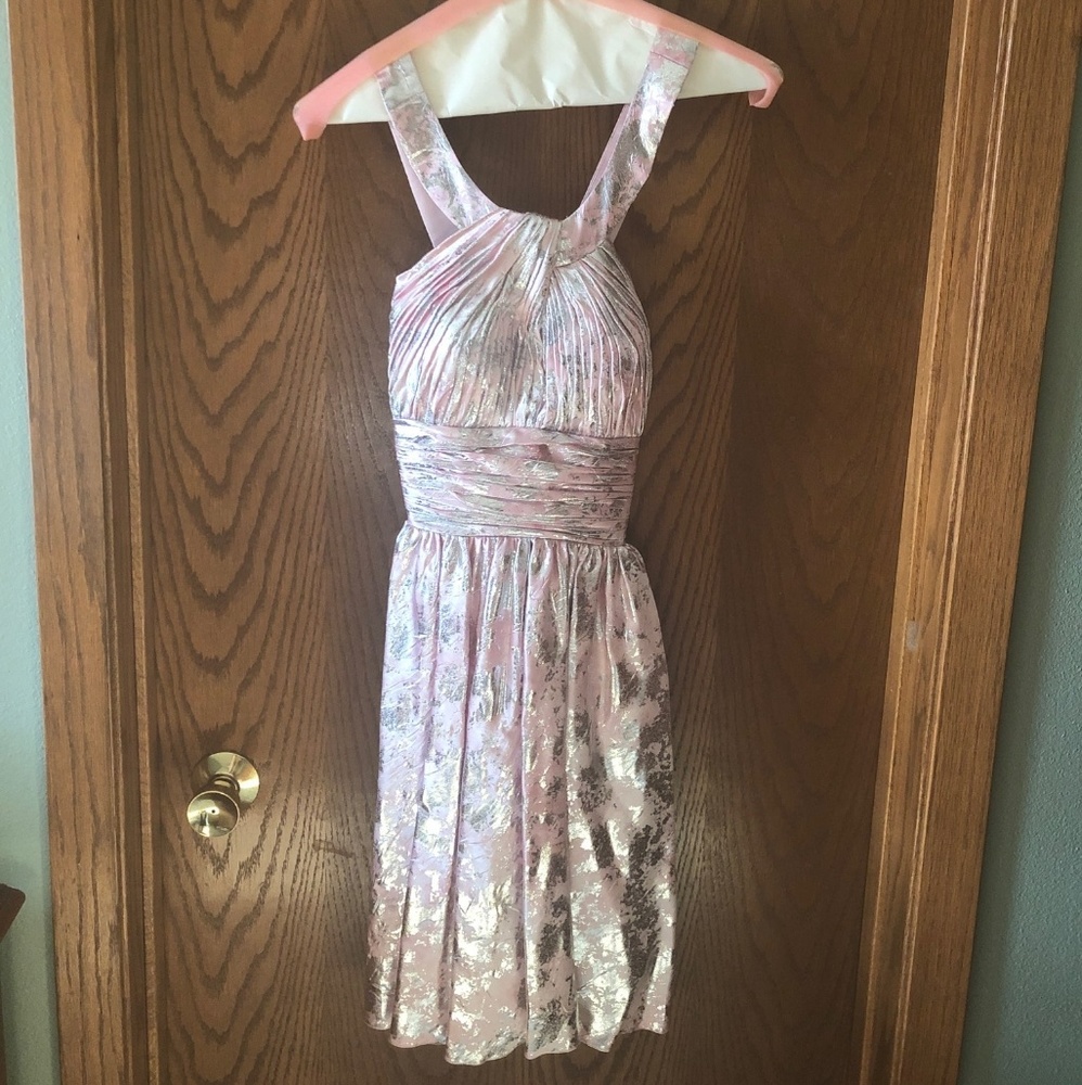 Pastel pink homecoming dress
